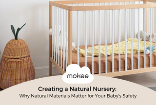 Creating a natural nursery with natural cotbed and natural mattress for baby