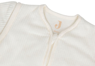 Jollein Sleeping Bag with Removable Sleeves - Ivory Rib 70cm (3-6 months)