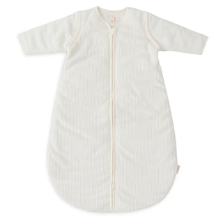 Jollein Sleeping Bag with Removable Sleeves - Ivory Rib 70cm (3-6 months)