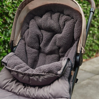 Stroller/Pushchair Footmuff - Puffed Grey