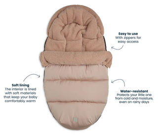 Stroller/Pushchair Footmuff - Puffed Biscuit