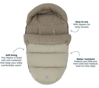 Stroller/Pushchair Footmuff - Puffed Olive green