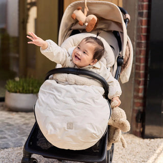 Stroller/Pushchair Footmuff - Embossed Sand