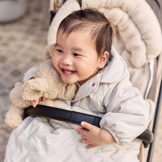 Stroller/Pushchair Footmuff - Embossed Sand