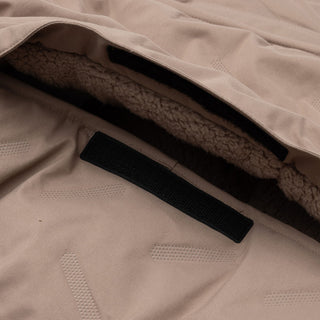 Stroller/Pushchair Footmuff - Embossed Milky Coffee