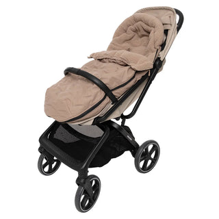 Stroller/Pushchair Footmuff - Embossed Milky Coffee