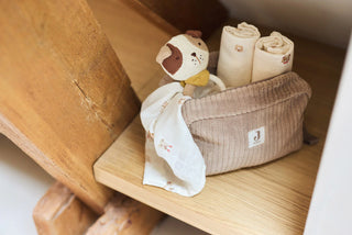 Jollein Pouch - Coffee Cloudy Rib - Mokee