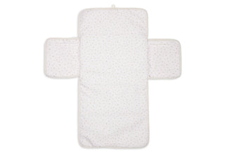 Jollein Changing Pad With Storage Pockets - Oatmeal Cloudy Rib - Mokee