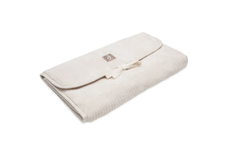 Jollein Changing Pad With Storage Pockets - Oatmeal Cloudy Rib - Mokee