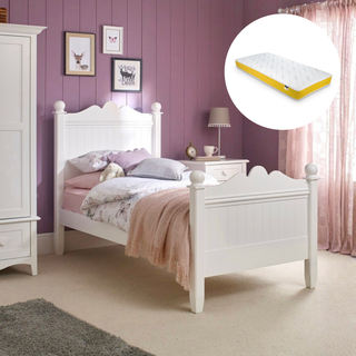 Princess Single Bed with Jay-Be® Anti-Allergy Pocket Sprung Mattress - Mokee