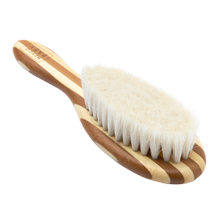Baby Bamboo Brush Set - Natural/Walnut Stripe