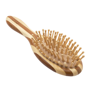 Baby Bamboo Brush Set - Natural/Walnut Stripe