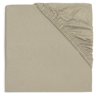 Jollein Cot Bed Fitted Sheet | 140 x 70 cm - Olive Green