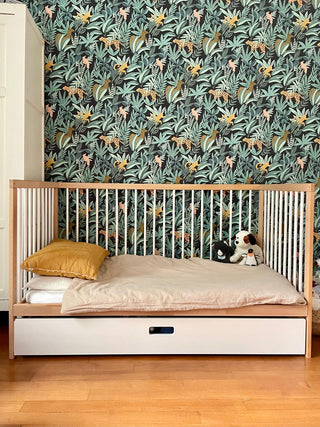 Midi Cot Bed with Drawer -  White Beech (140x70) - Mokee