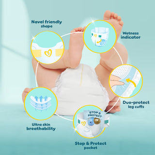Pampers Premium Protection New Baby Size 3 40 Nappies - Mokee