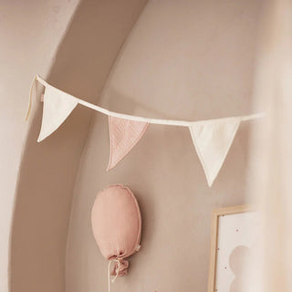 Cotton Bunting | Wild Rose / Ivory