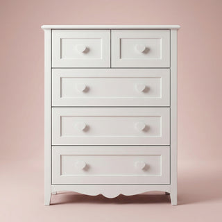 5 Drawer Chest - White