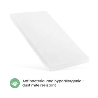 Mini Cot Bed With Aloe Vera Mattress - Stone Teal (120x60) - Mokee