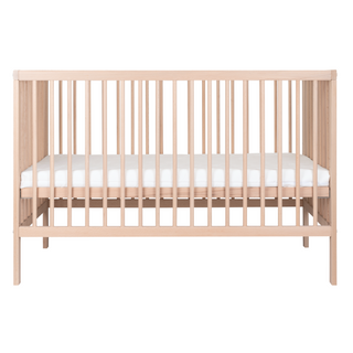 Mini Cot Bed - Beech (120x60) Untreated Solid Beechwood - Mokee