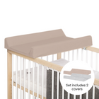 Cot Bed Top Changing Mat with 2 Covers | For 120x60 Cots