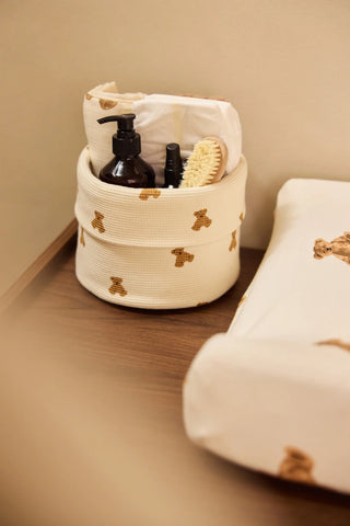 Jollein Changing Table Basket - Mini Teddy Bear - Mokee