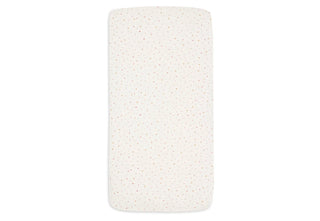 Jollein Cot Bed Fitted Sheet | 140 x 70 cm - Pretty Picnic Flower Drops - Mokee