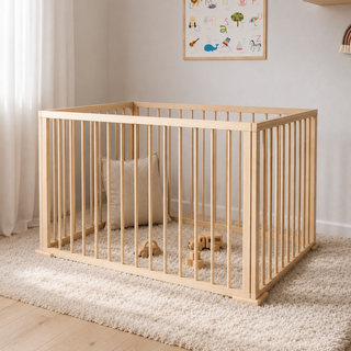 Mokee Foldable Playpen - Beech