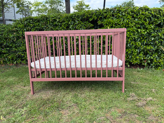 Mini Cot Bed - Dusty Rose (120x60) Solid beechwood