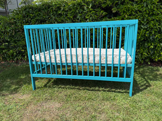 Mini Cot Bed - Ocean Teal (120x60) Solid beechwood