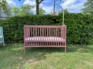 Mini Cot Bed - Dusty Rose (120x60) Solid beechwood