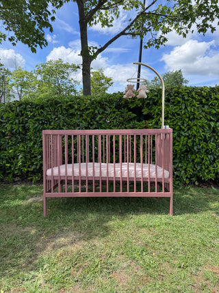 Mini Cot Bed - Dusty Rose (120x60) Solid beechwood