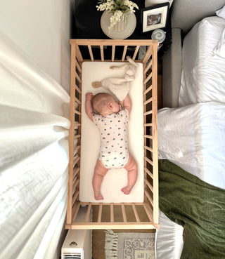 Mokee Bedside Crib - Beech (90x40) Solid Beechwood - Mokee