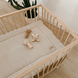 Mokee Ezee | Adjustable Playpen with wheels - Beech