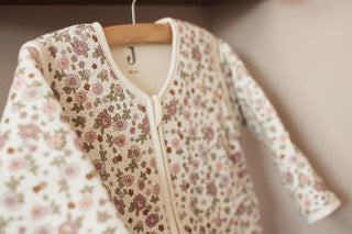 Jollein Sleeping Bag with Removable Sleeves - Retro Flowers 70cm (3-6 months)