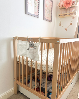 Mini Cot Bed With Mattress - Essential Drawer Bundle 5 in 1 - Beech - Mokee