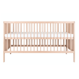 Midi Cot Bed - Beech (140 x 70) Untreated Solid Beechwood - Mokee