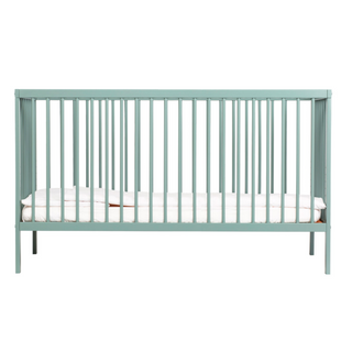 Midi Cot Bed - Stone Teal (140 x 70) Solid Beechwood - Mokee