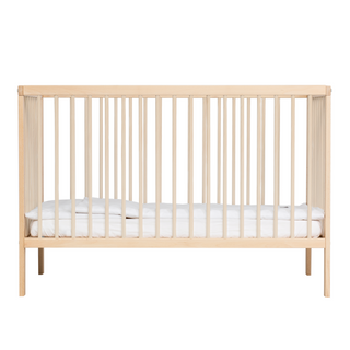 Mini Cot Bed 4-Piece Nursery Furniture Set - Beech