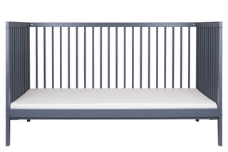 Midi Cot Bed With Mattress - Premium Natural Bundle 4 in 1 - Stone Blue (140x70) - Mokee