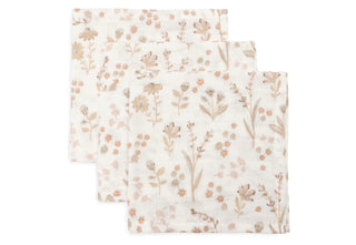 Jollein Mouth Cloth Muslin 31x31cm - Bloomy - 3 pack - Mokee