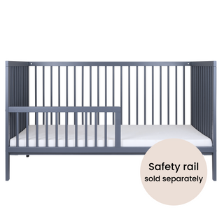Midi Cot Bed With Mattress - Premium Air Bundle 4 in 1 - Stone Blue - Mokee