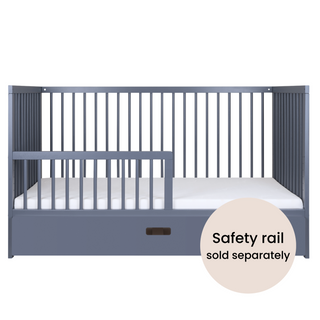 Midi Cot Bed with Drawer -  Stone Blue (140x70) - Mokee