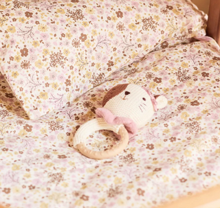 Jollein Cot Bed Fitted Sheet | 140 x 70 cm - Flower Fairies