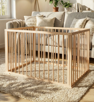Mokee Foldable Playpen - Beech