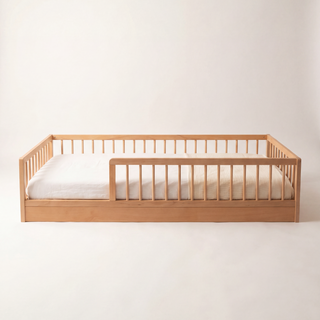 Montessori Toddler Floor Bed - Beech (140x70) Solid Beechwood