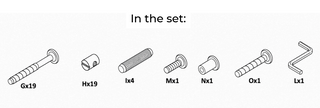 Screws - Toddler Floor Bed - Whole Screw Set