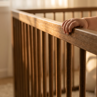 Mokee Foldable Playpen - Walnut
