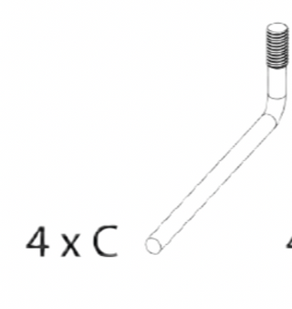 Screws - Beech Cot - C Screw