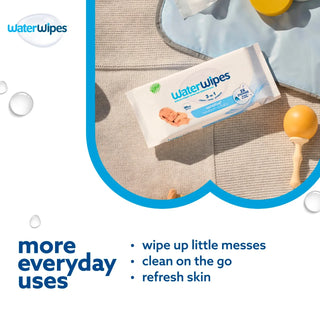 WaterWipes Sensitive Newborn & Baby Wipes 1 Pack 60 Count - Mokee