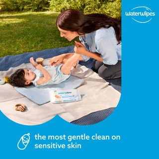WaterWipes Sensitive Newborn & Baby Wipes 1 Pack 60 Count - Mokee
